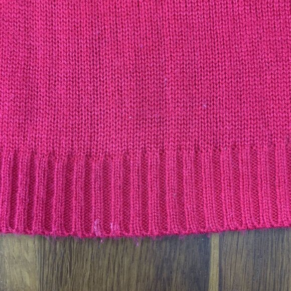 OWL Knited Sweater Dress Girls 2-3 2T 3T Red Toddler Girl Knit Winter Tunic Fall - Picture 6 of 6